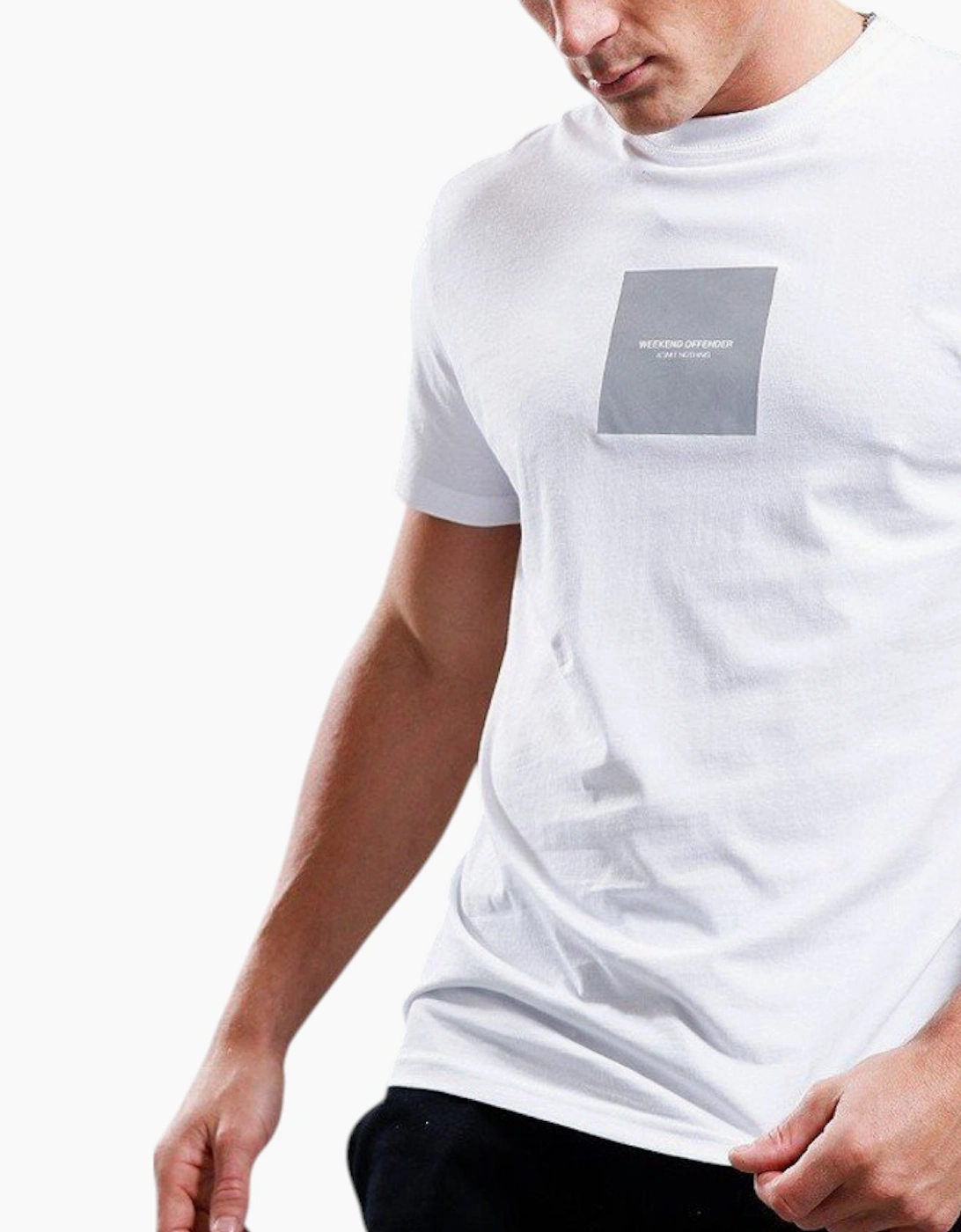 Weekend Offender Mens T Shirts WOAN Reflective Crew Neck Summer Cotton Gym Tee