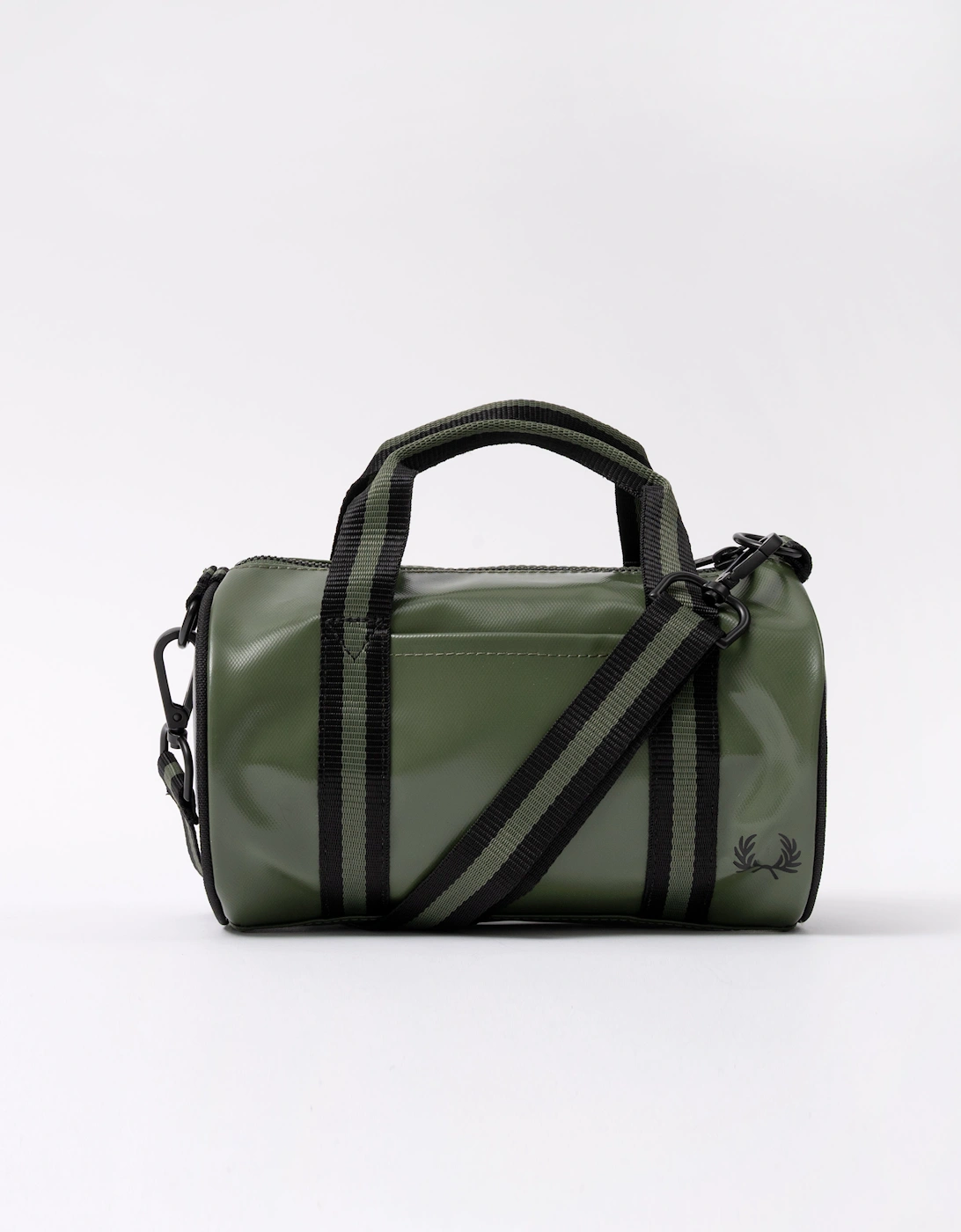 Fred Perry Classic Mini Barrel Bag - Laurel Wreath Green/Black Z50, 8 of 7