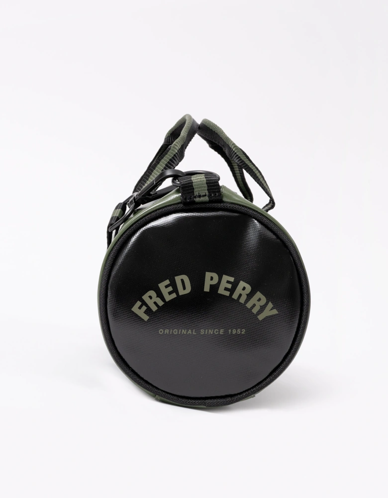 Fred Perry Classic Mini Barrel Bag - Laurel Wreath Green/Black Z50
