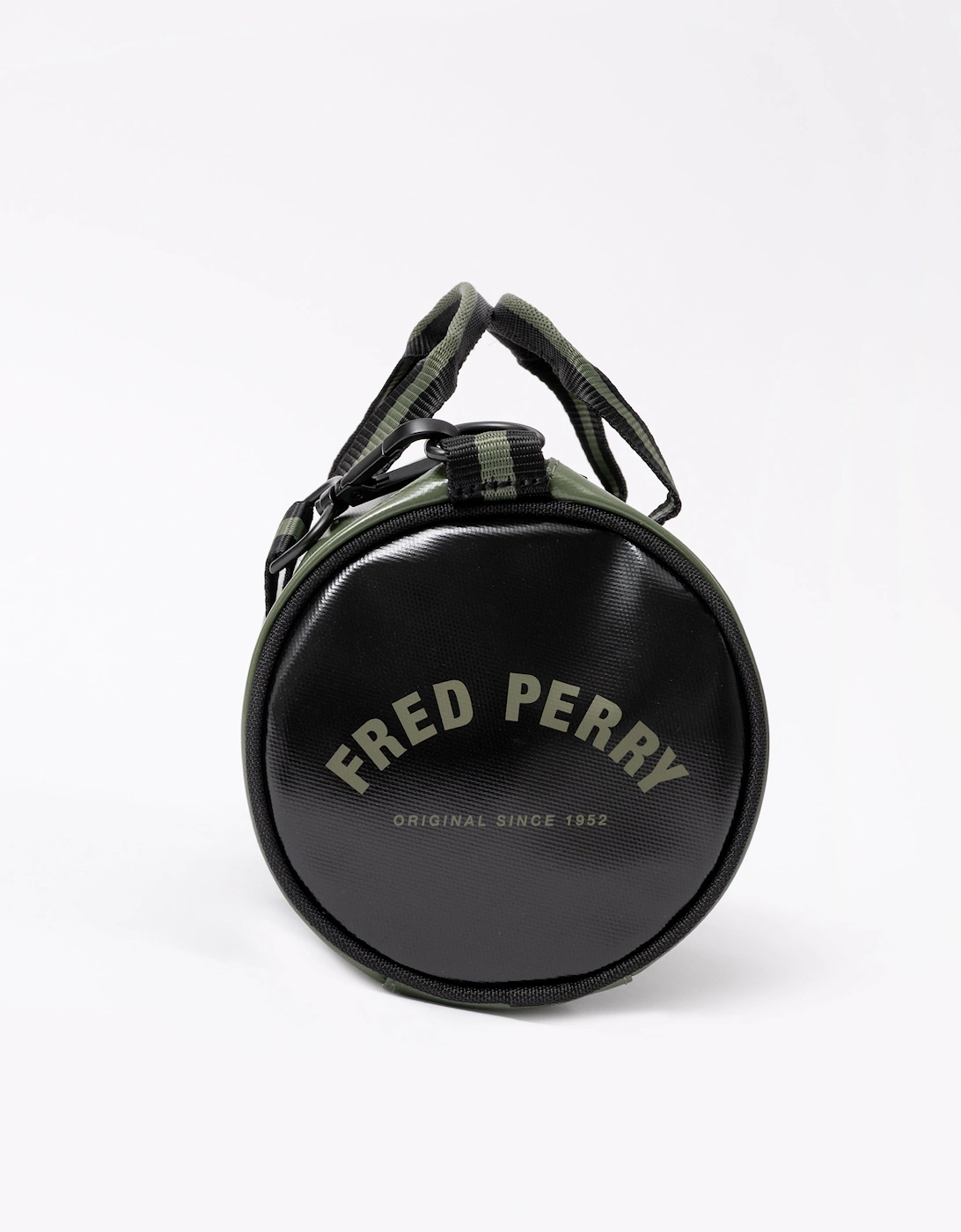 Fred Perry Classic Mini Barrel Bag - Laurel Wreath Green/Black Z50