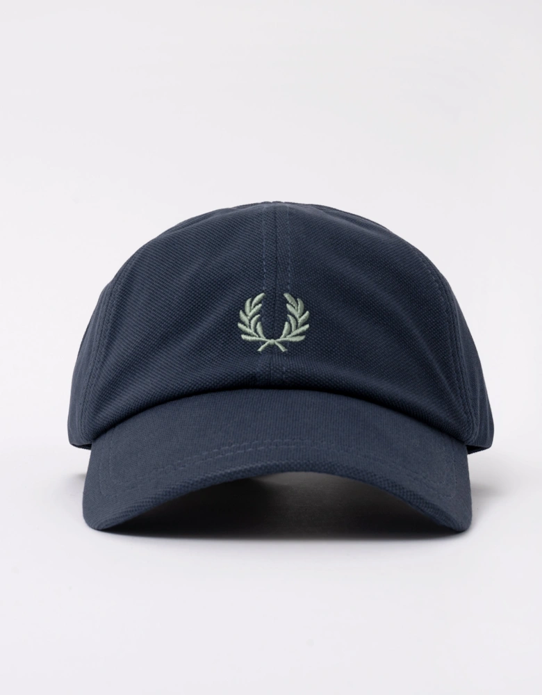 Fred Perry Mens Pique Classic Cap - Dark Airforce/Seagrass 90C