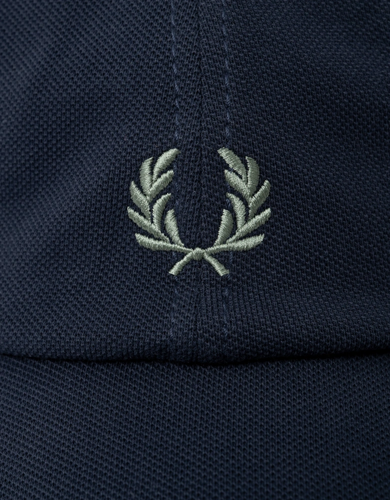 Fred Perry Mens Pique Classic Cap - Dark Airforce/Seagrass 90C