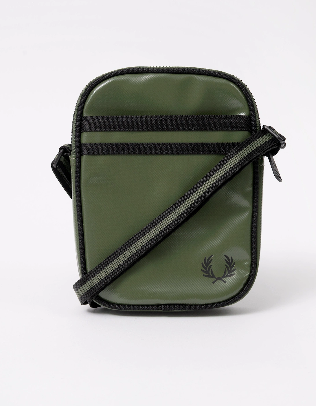 Fred Perry Classic Small Side Bag - Laurel Wreath Green/Black Z50, 6 of 5