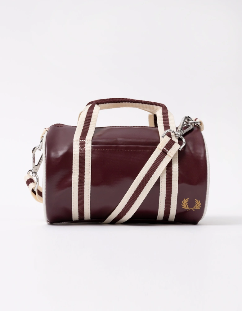 Fred Perry Classic Mini Barrel Bag - Oxblood/Ecru R82