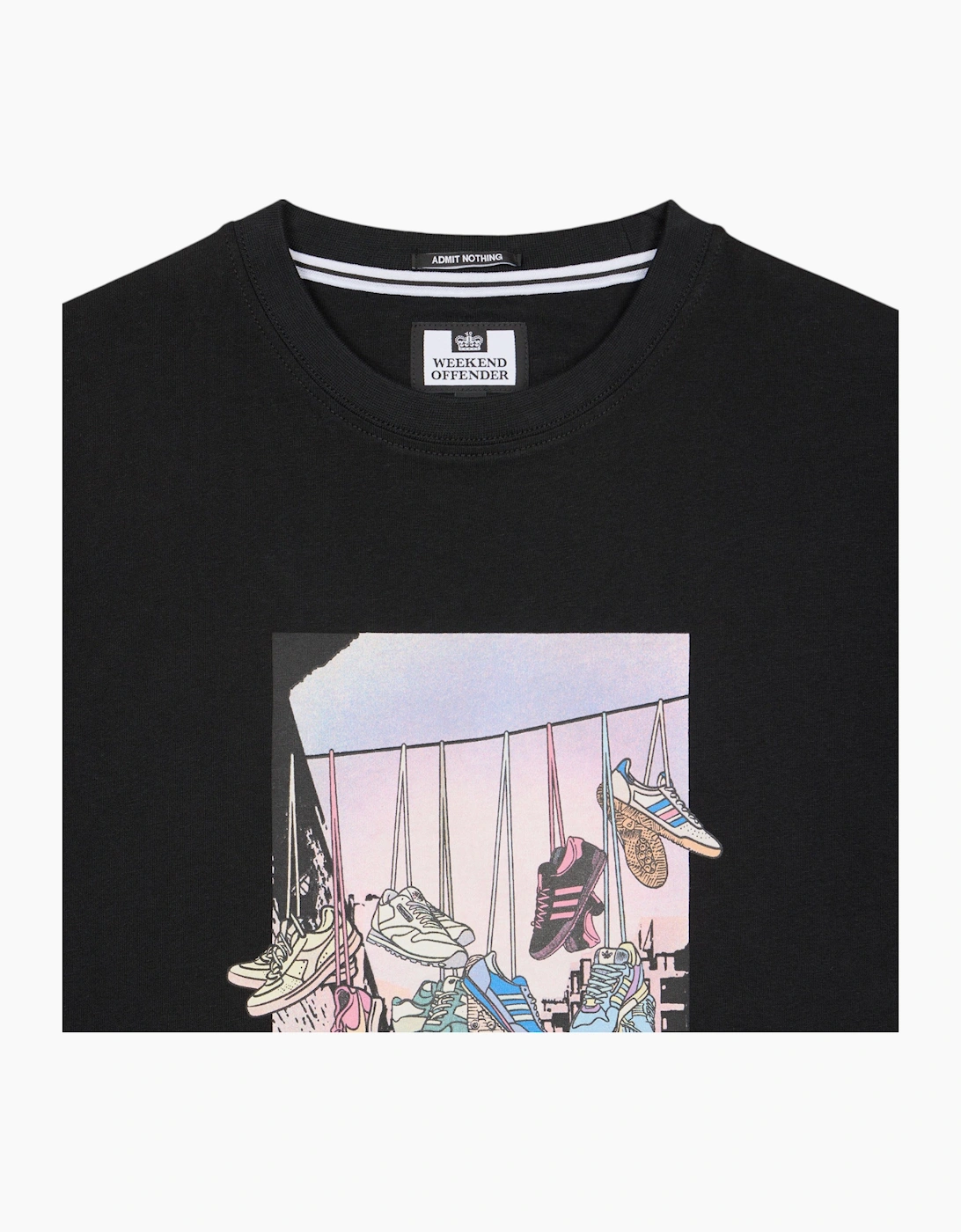 Weekend Offender Mens T Shirts Turf Wars Crew Neck Graphic Cotton Summer New