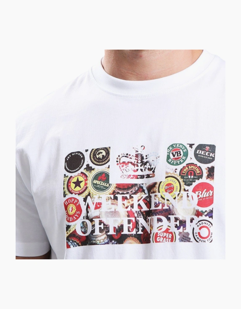 Weekend Offender Mens T Shirt Caps Graphic Print Crew Neck Casual Cotton Tee Top