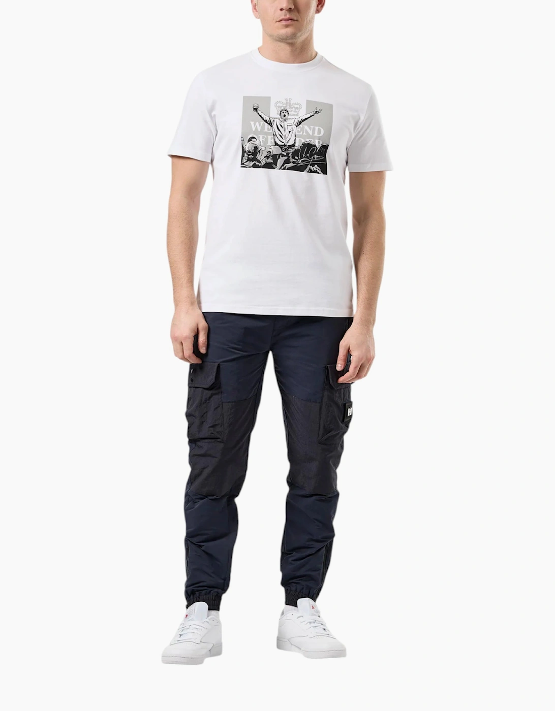 Weekend Offender Mens T Shirt Crew Neck Short Sleeve Leo Graphic Mono Summer Tee