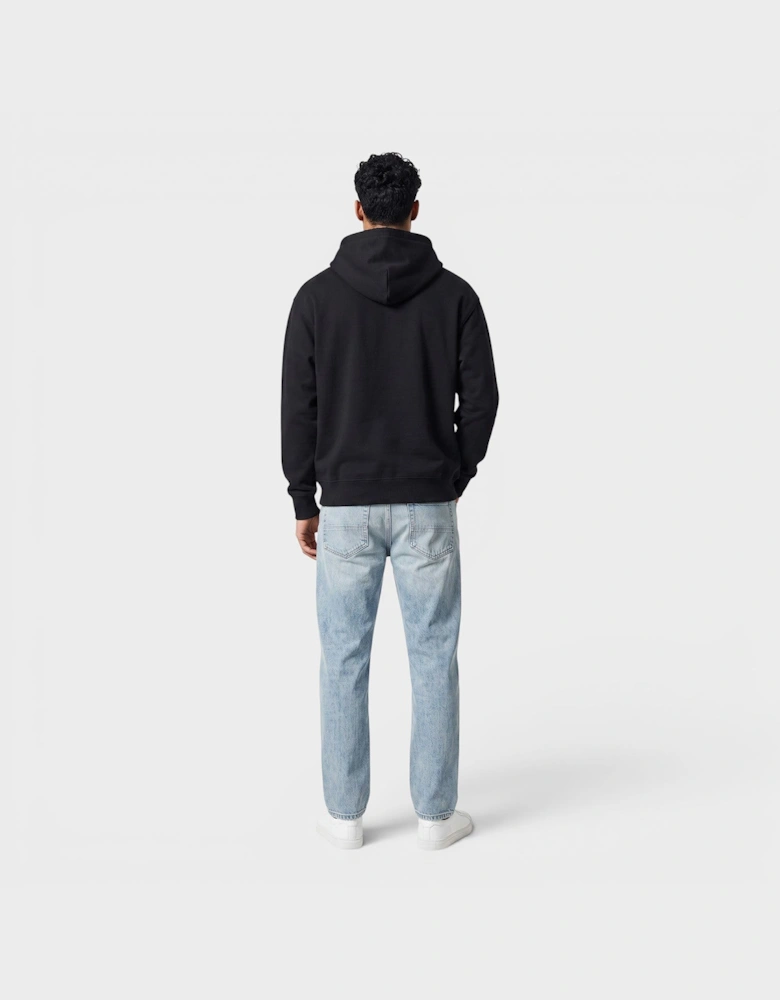 Staggered Chrome Hoodie Black