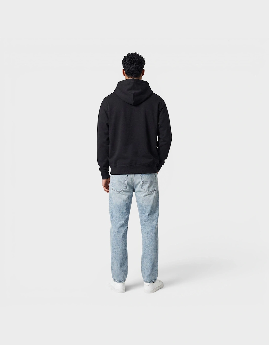 Staggered Chrome Hoodie Black