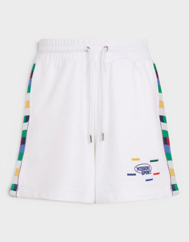 Logo Jersey Shorts White