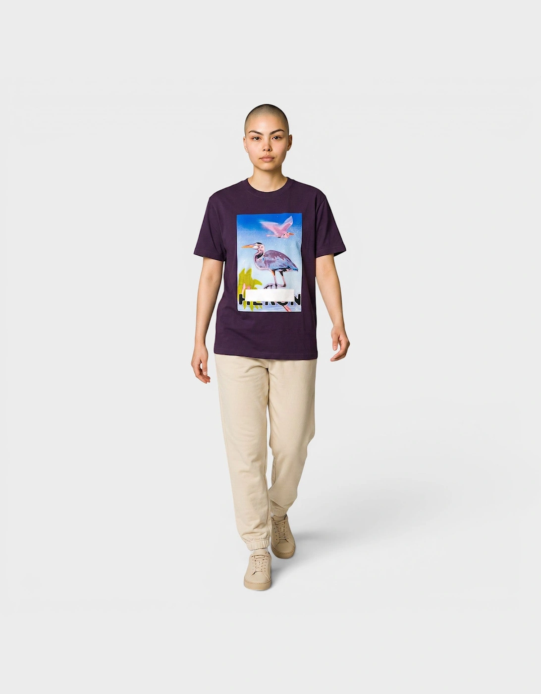 Censored Heron Tee Purple
