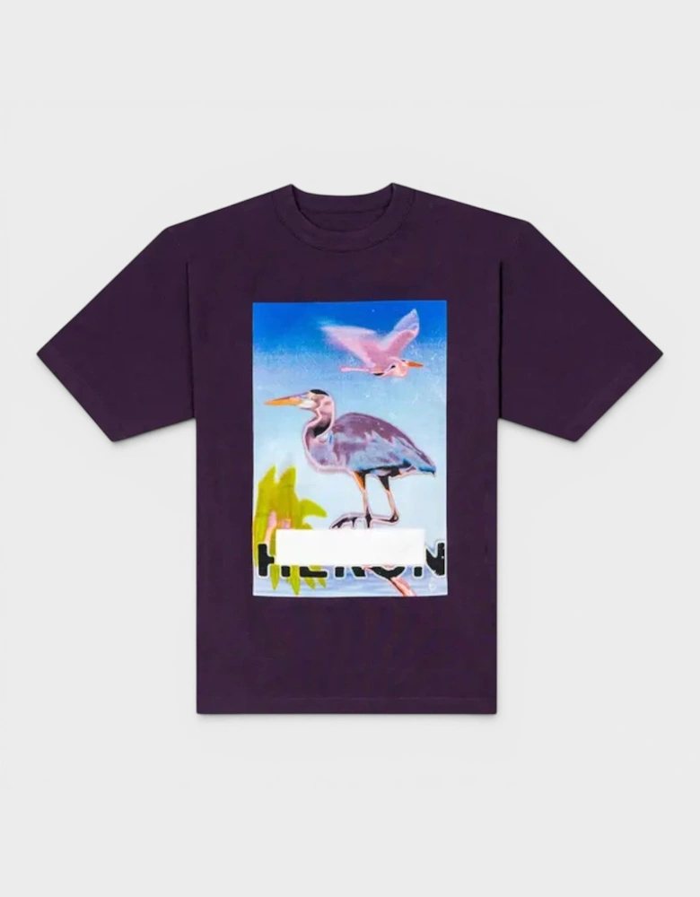 Censored Heron Tee Purple