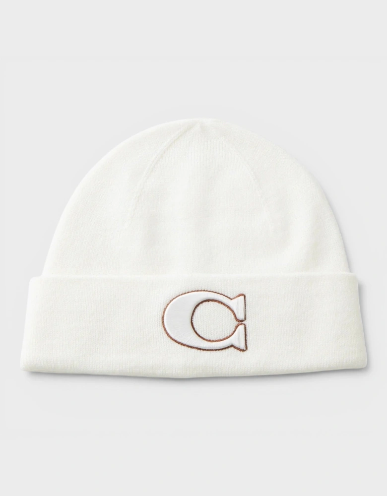 Varsity Knit Beanie Chalk