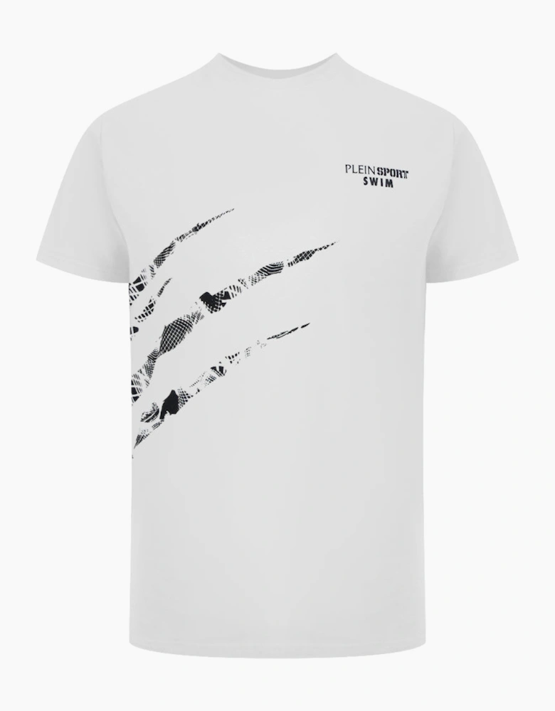 Plein Sport Scratch Logo White T-Shirt