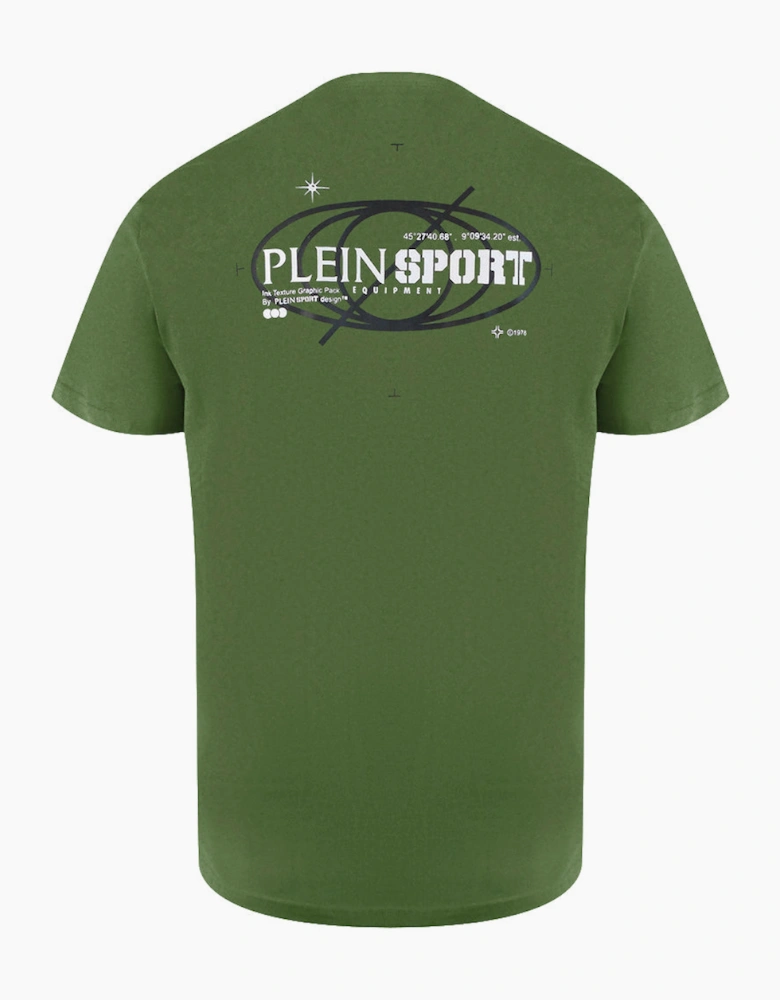 Plein Sport Geo Logo Stretch Green T-Shirt