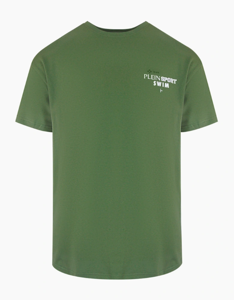 Plein Sport Geo Logo Stretch Green T-Shirt