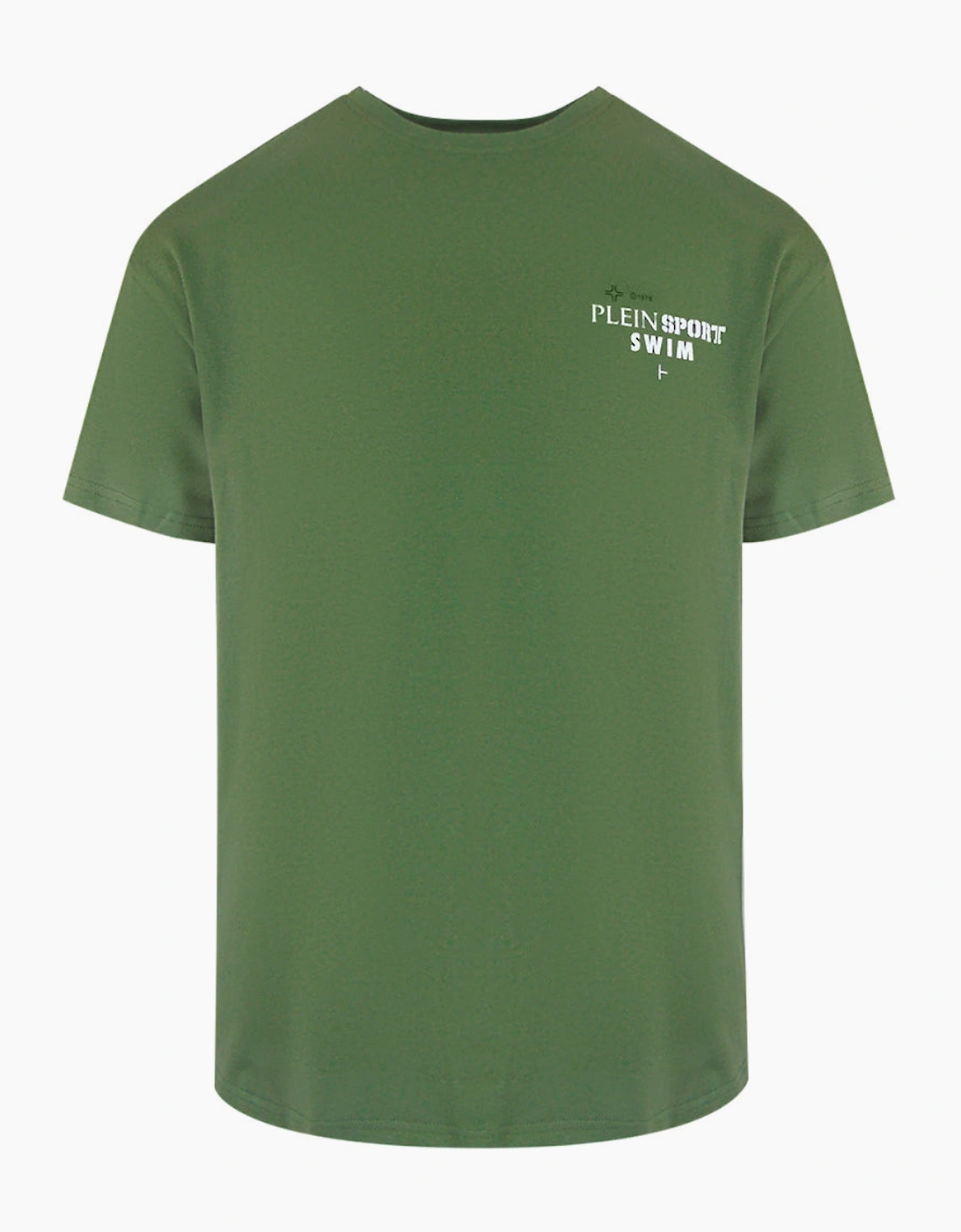 Philipp Plein Plein Sport Geo Logo Stretch Green T-Shirt