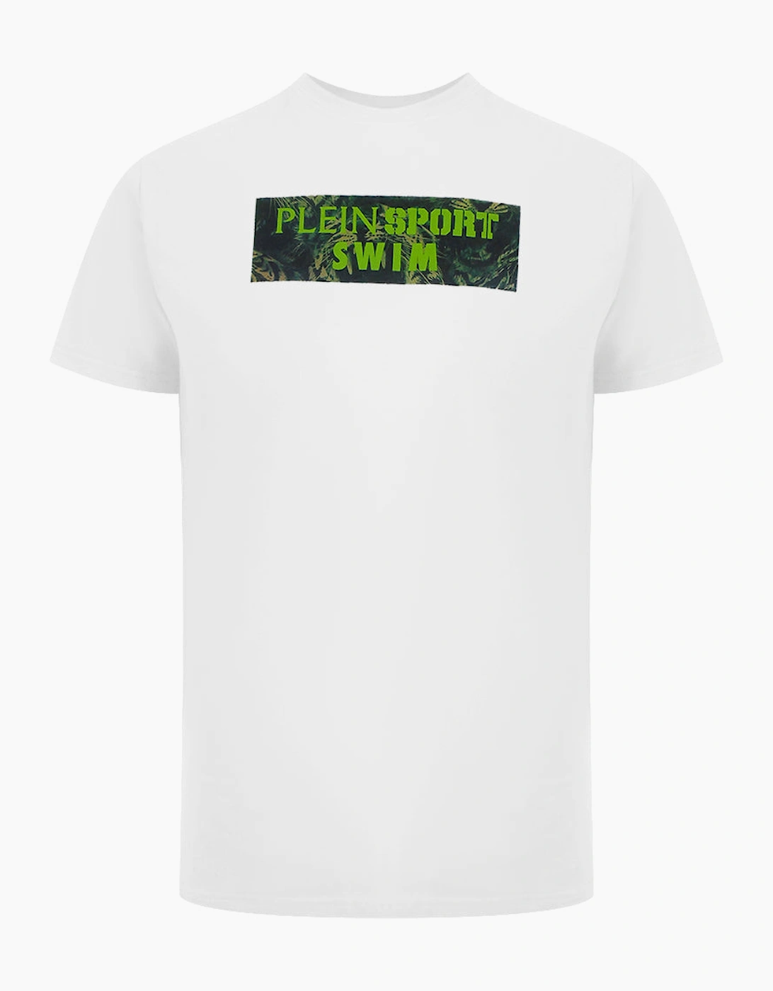 Pleint Sport Swim Tiger Box Logo White T-Shirt