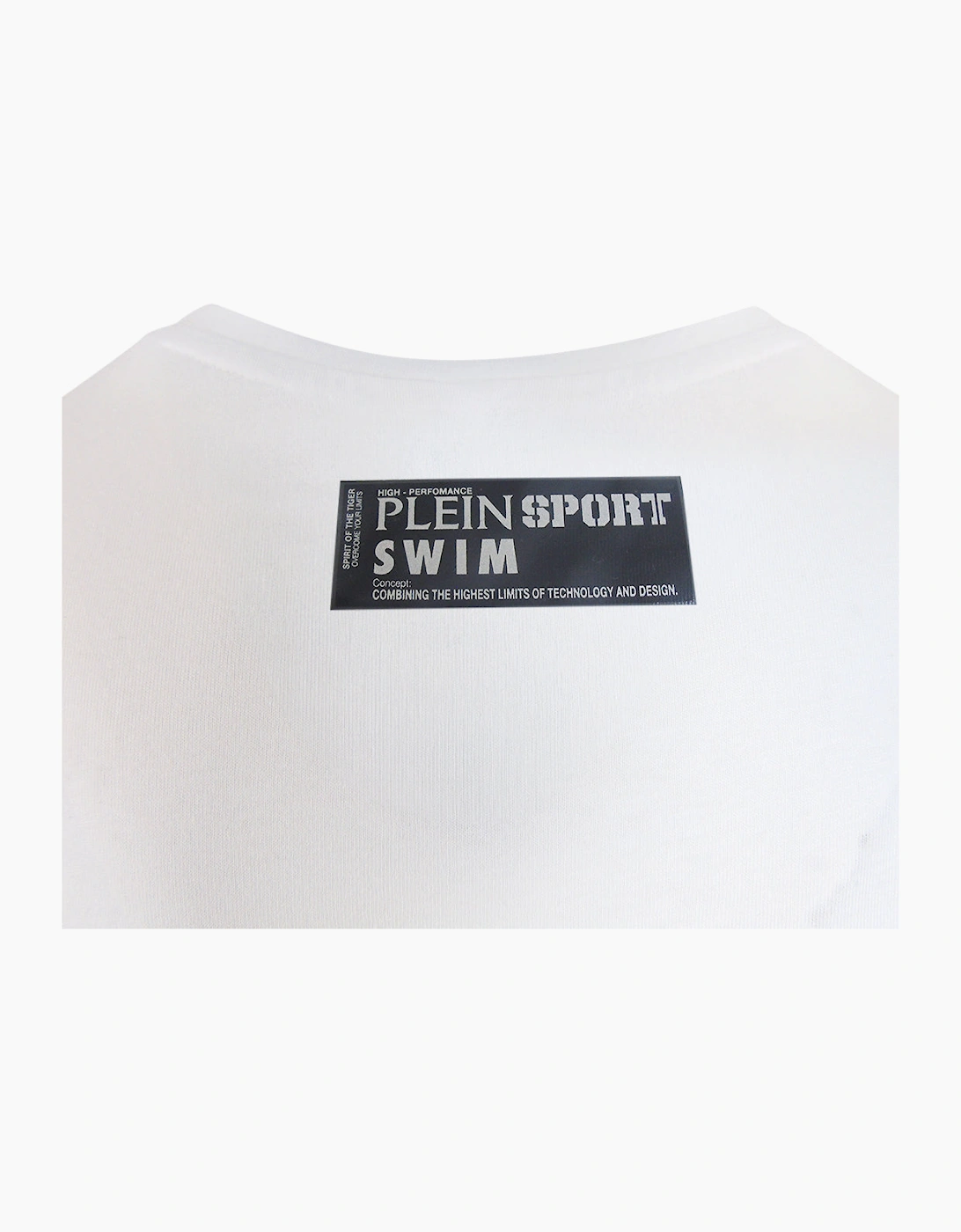 Pleint Sport Swim Tiger Box Logo White T-Shirt