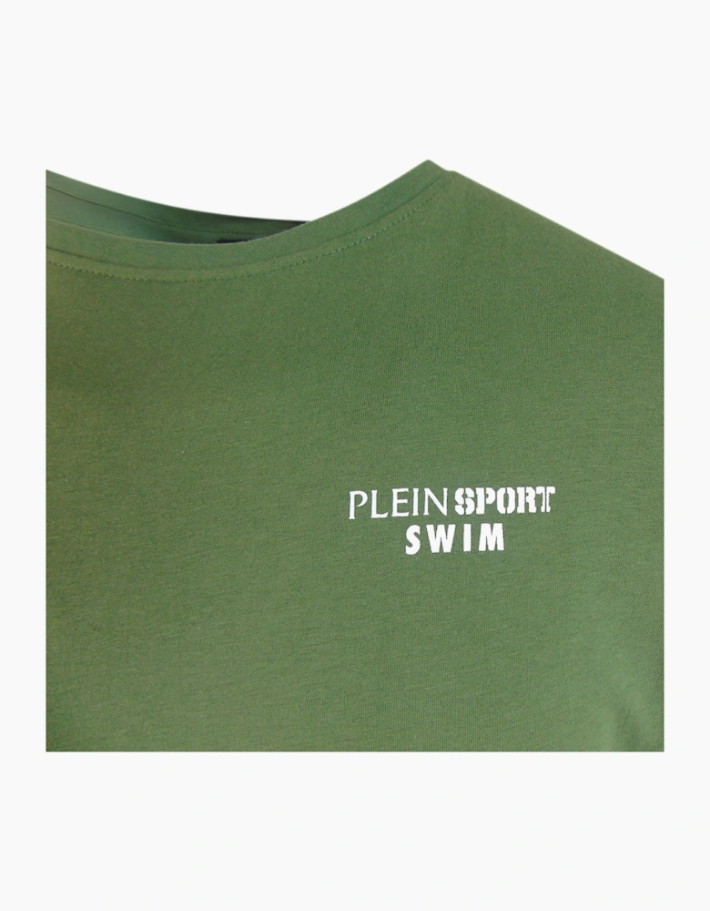 Plein Sport Scratch Logo Green T-Shirt