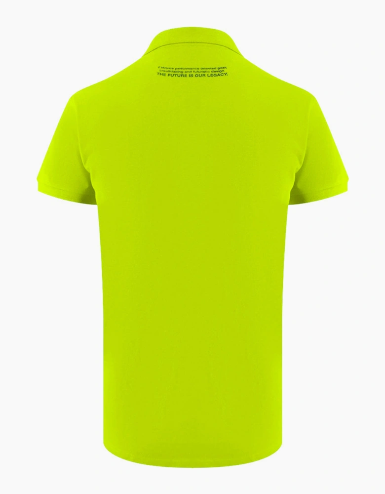 Plein Sport Basic Logo Stretch Yellow Polo Shirt