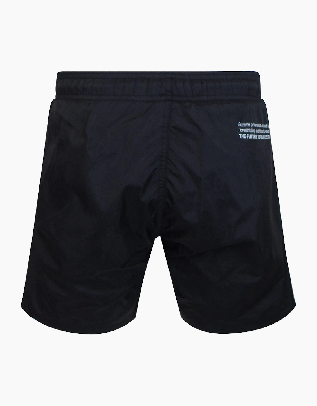 Plein Sport Basic Logo Medium Boardshort Black Swim Shorts
