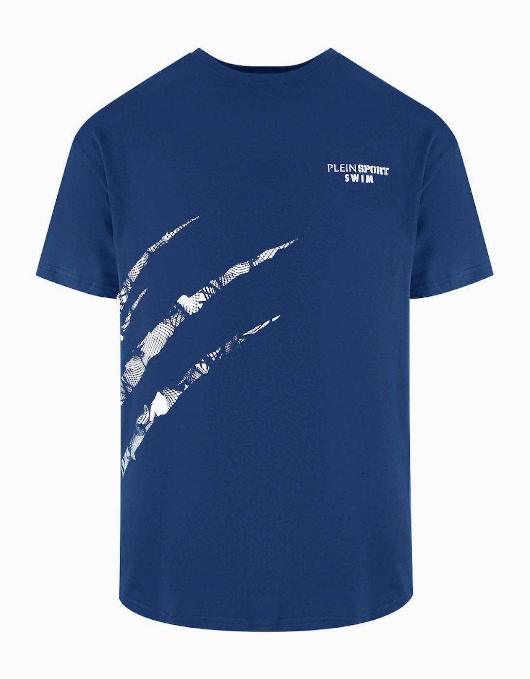 Plein Sport Scratch Logo Navy Blue T-Shirt