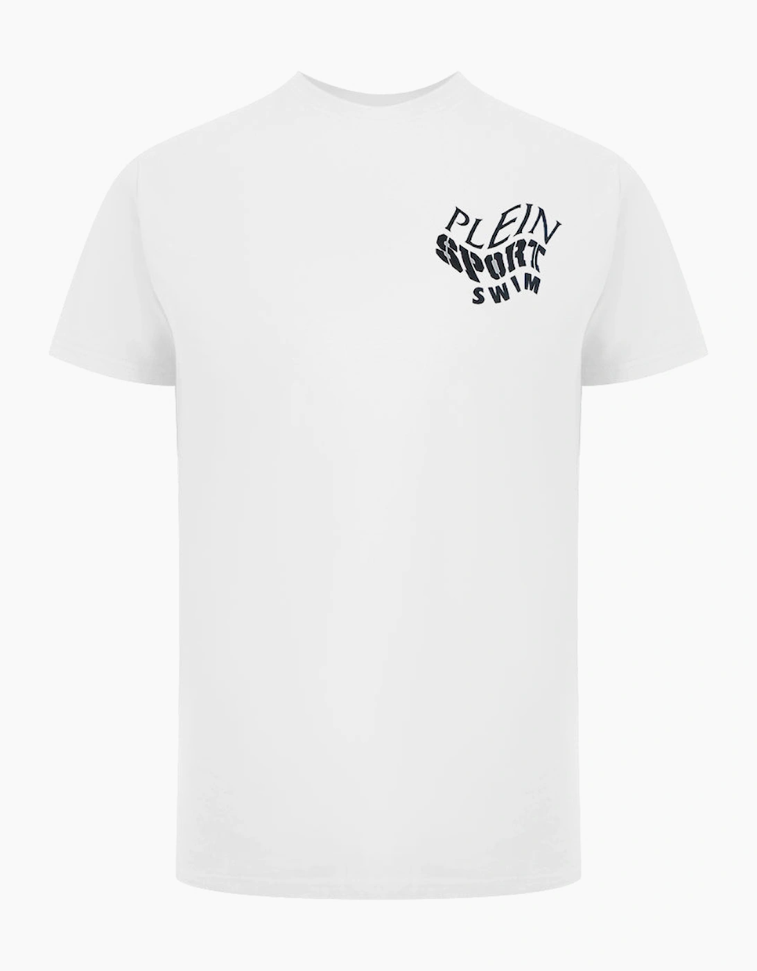 Plein Sport Tiger Fluo Logo Stretch White T-Shirt