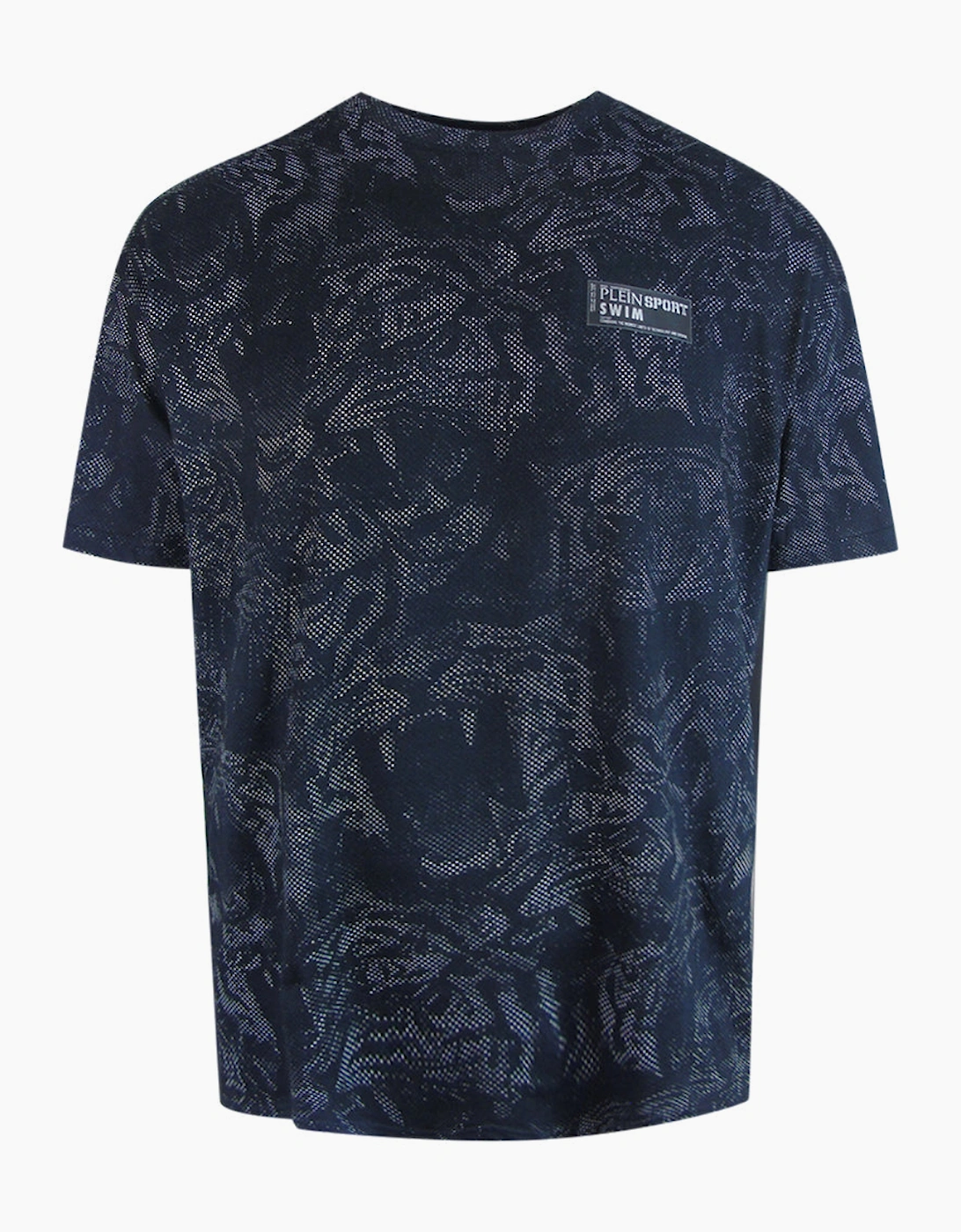 Plein Sport Allover Tiger Logo Black T-Shirt