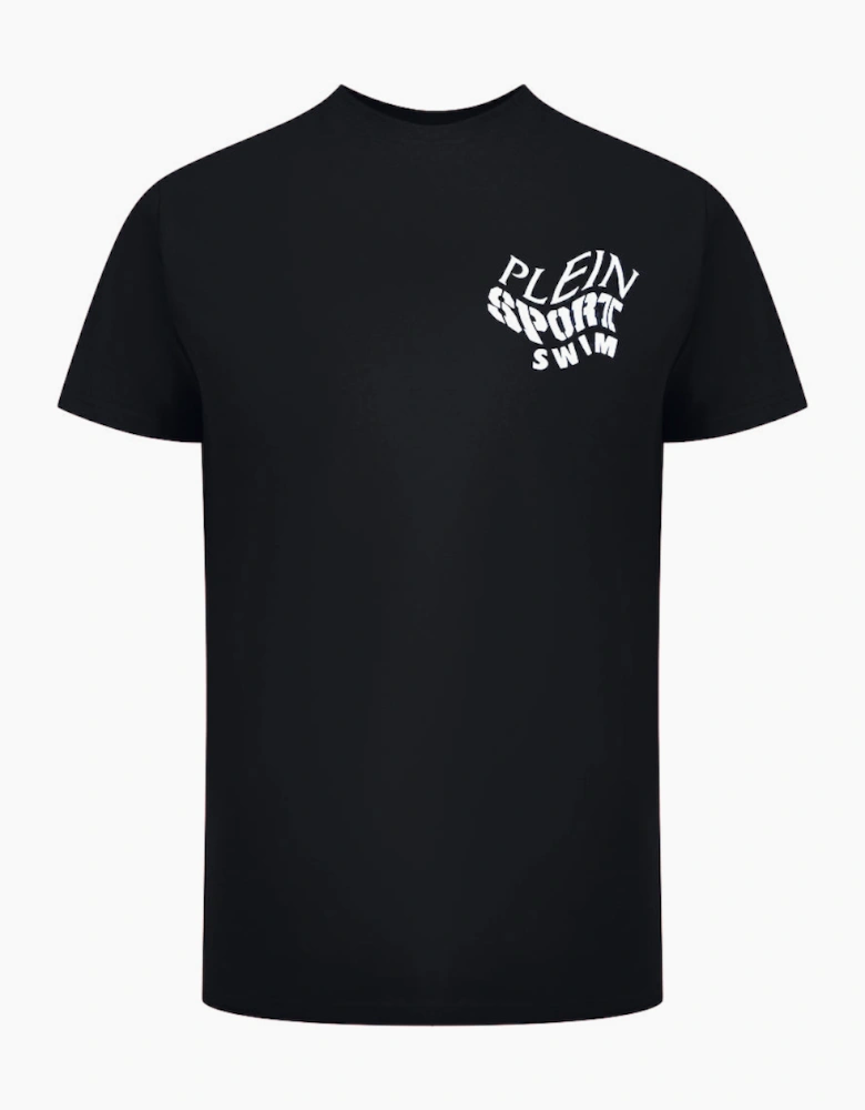 Plein Sport Tiger Fluo Logo Stretch Black T-Shirt