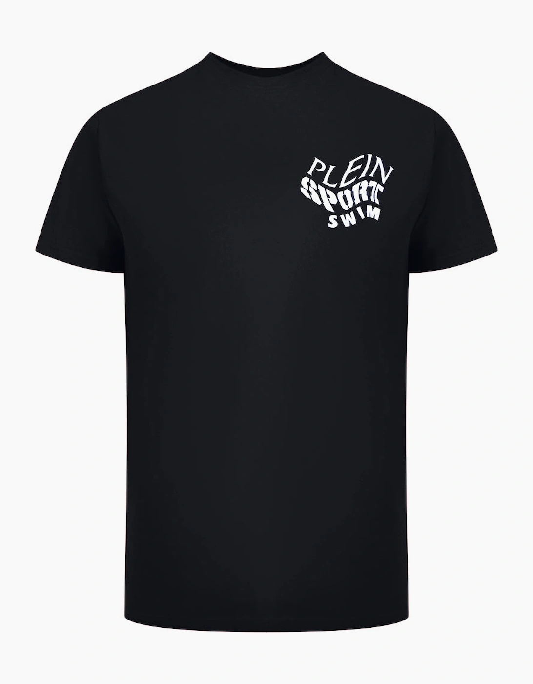 Philipp Plein Men's Plein Sport Tiger Fluo Logo Stretch Black T-Shirt