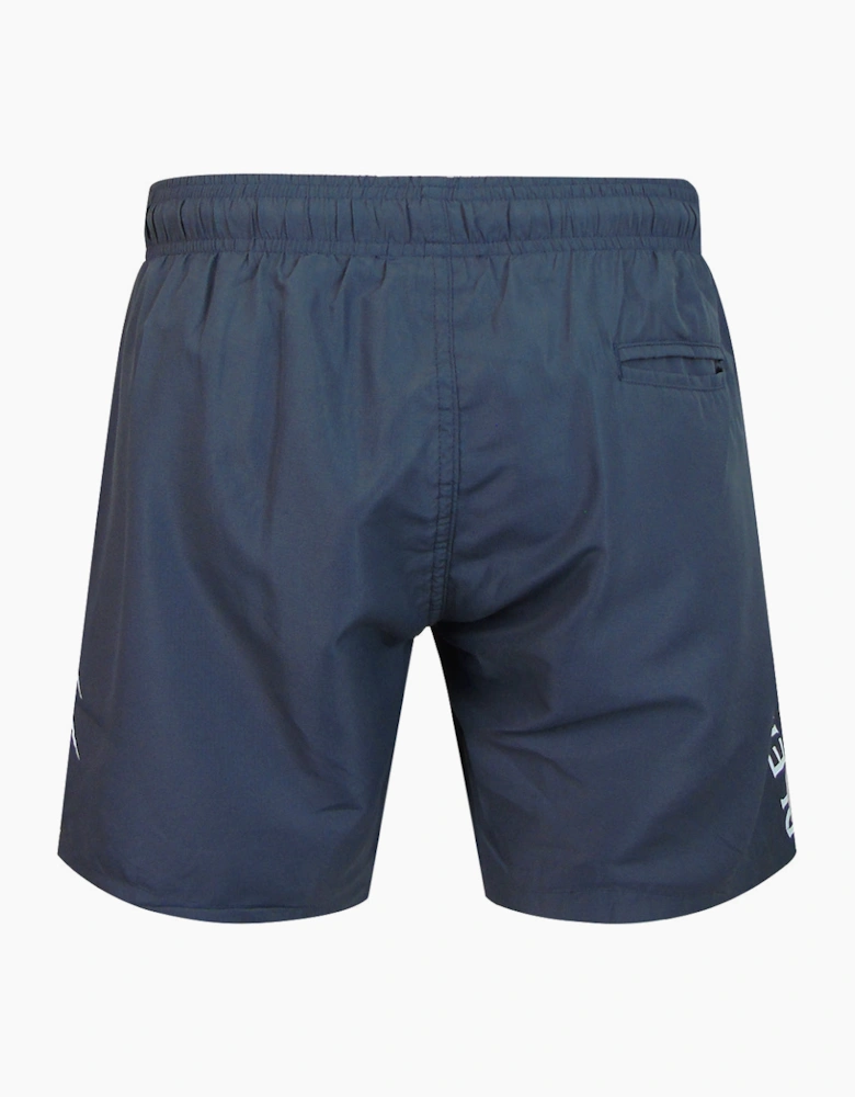 Plein Sport Ripstop Logo Medium Boardshort Dark Grey Swim Shorts