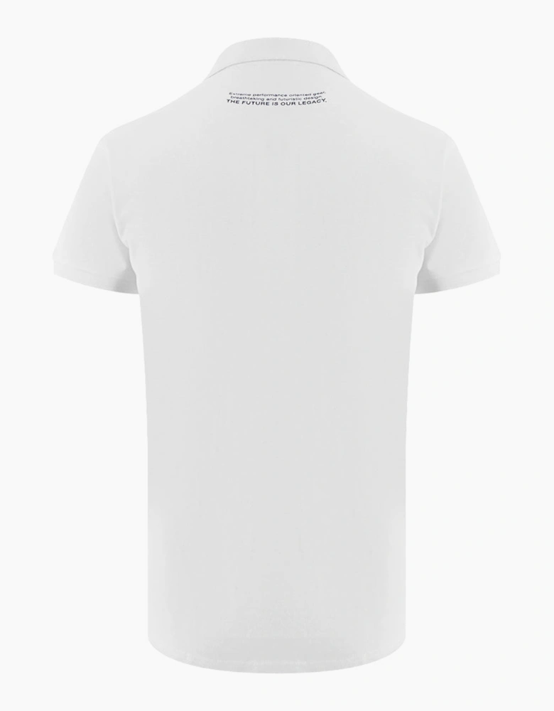 Plein Sport Classic Logo Stretch White Polo Shirt