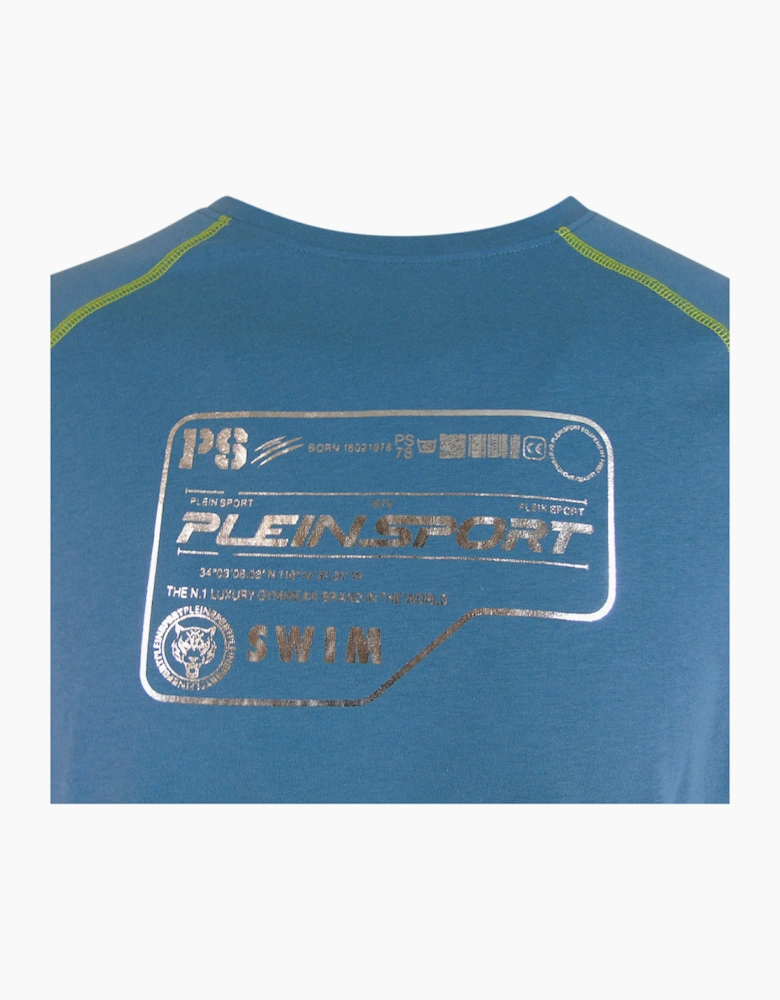 Plein Sport Performance Logo Light Blue T-Shirt