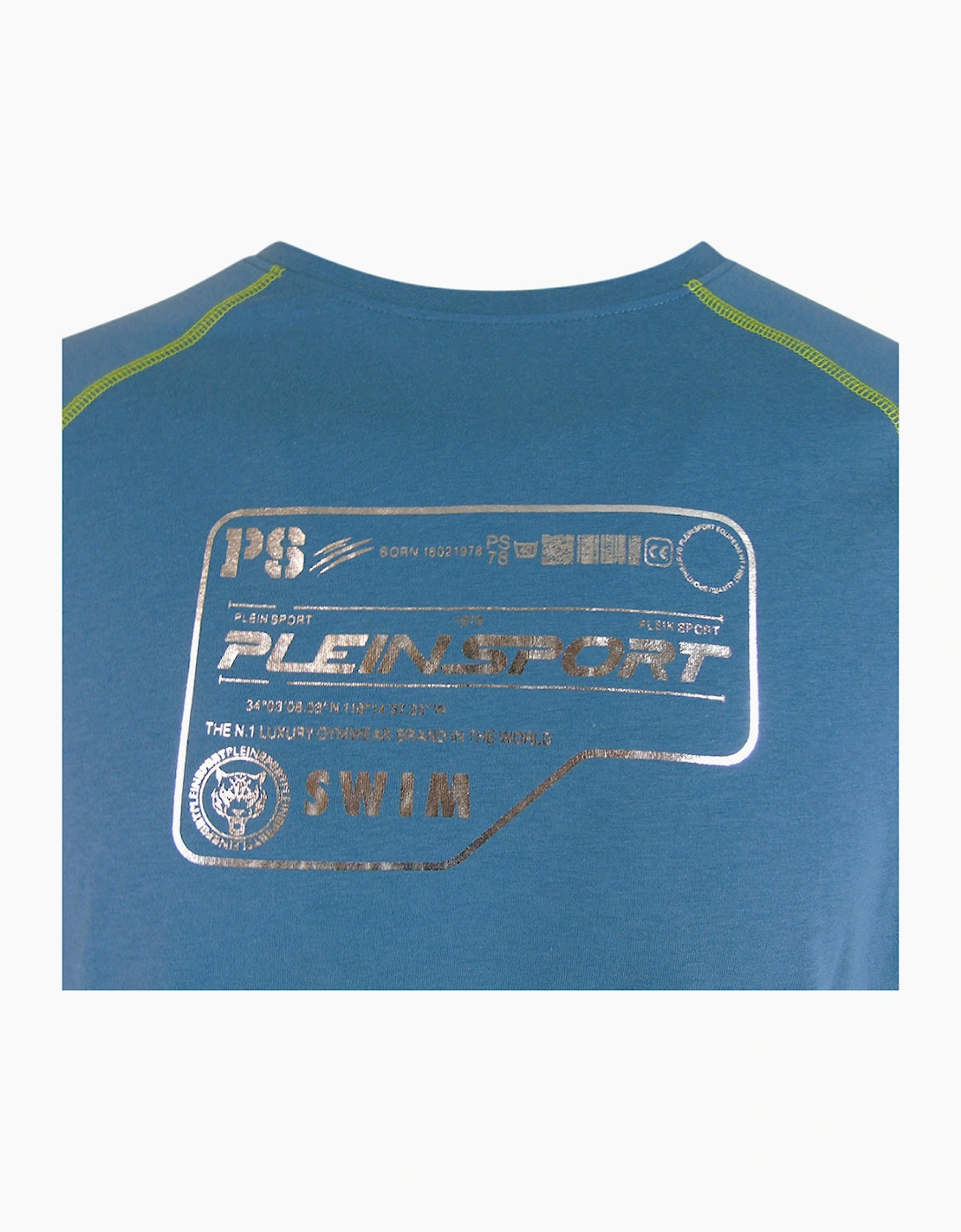 Plein Sport Performance Logo Light Blue T-Shirt