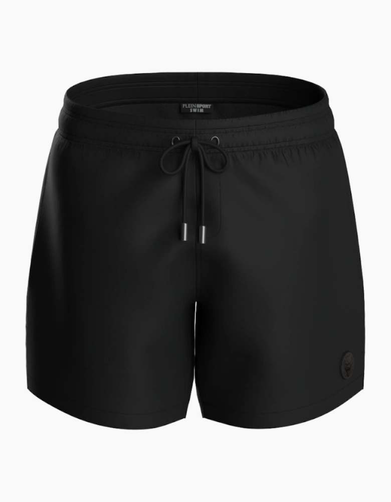 Plein Sport Magic Water Logo Medium Boardshort Black Swim Shorts