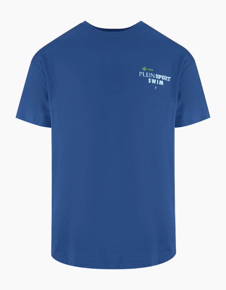 Plein Sport Geo Logo Stretch Navy Blue T-Shirt