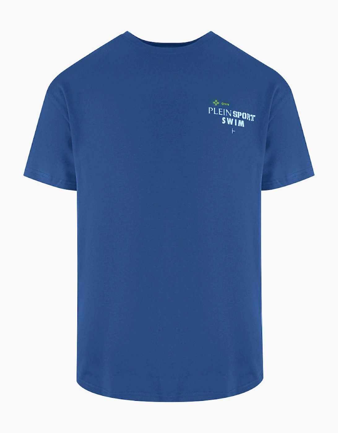 Plein Sport Geo Logo Stretch Navy Blue T-Shirt