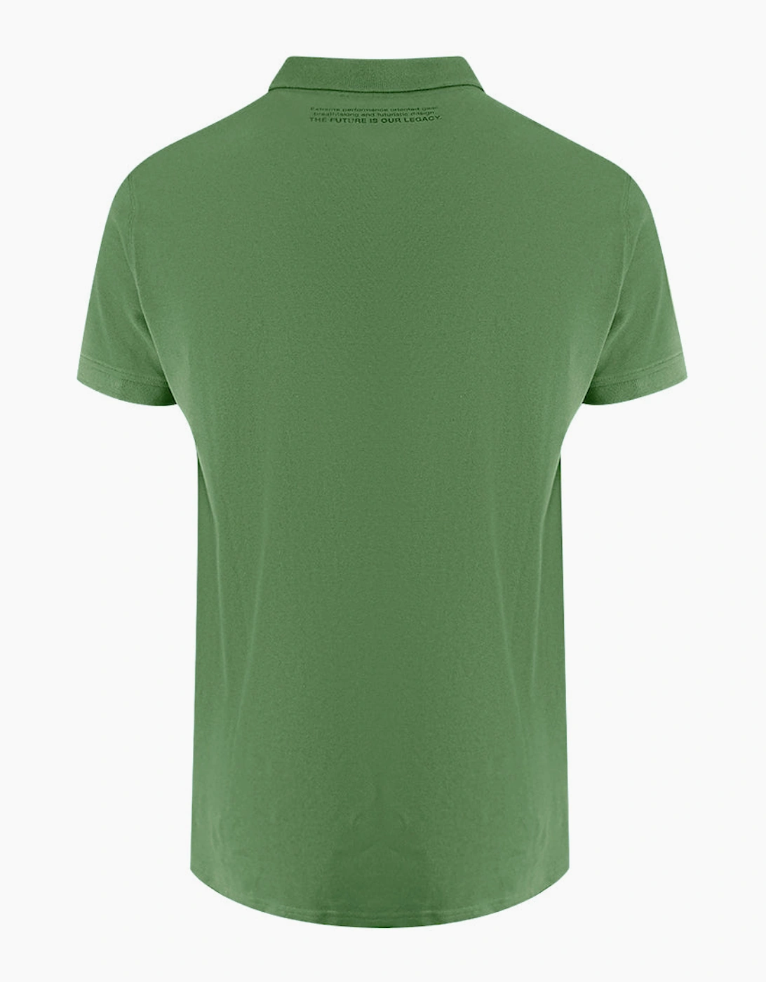 Plein Sport Classic Logo Stretch Green Polo Shirt