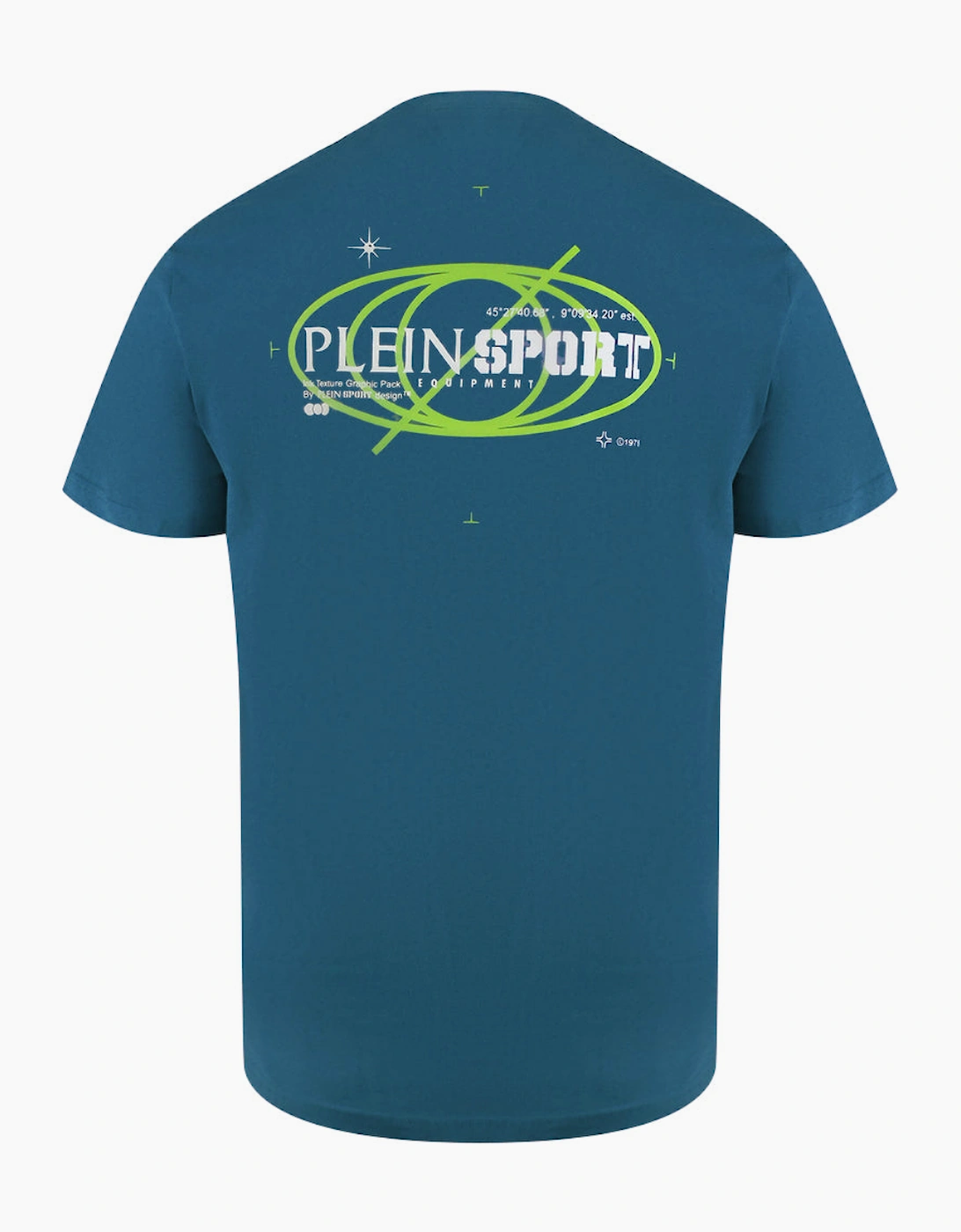 Plein Sport Geo Logo Stretch Navy Blue T-Shirt