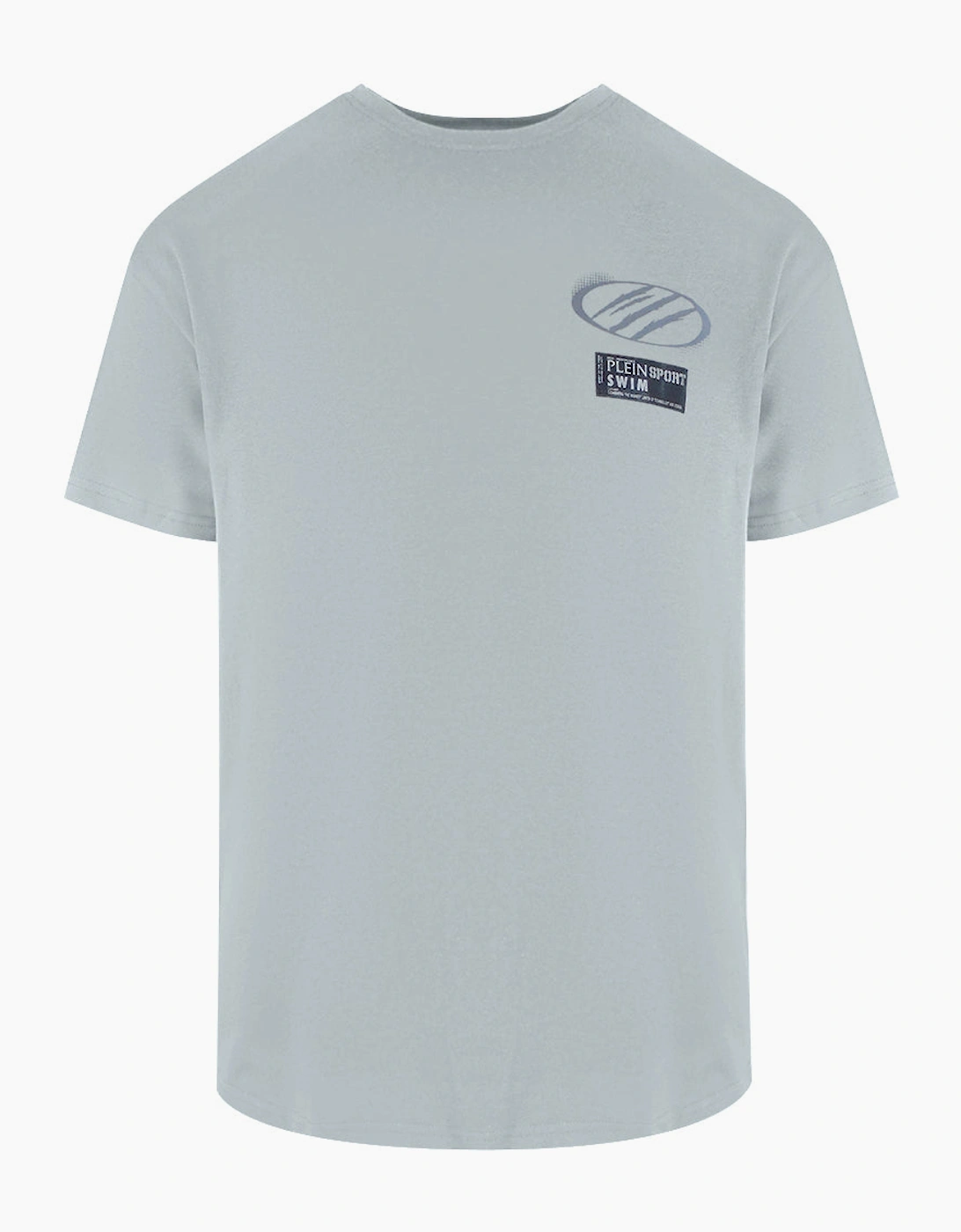 Philipp Plein Men's Plein Sport Tonal Logo Grey T-Shirt