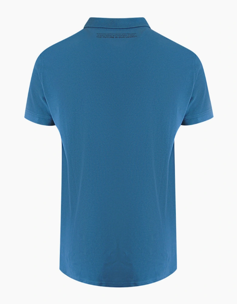 Plein Sport Classic Logo Stretch Light Blue Polo Shirt