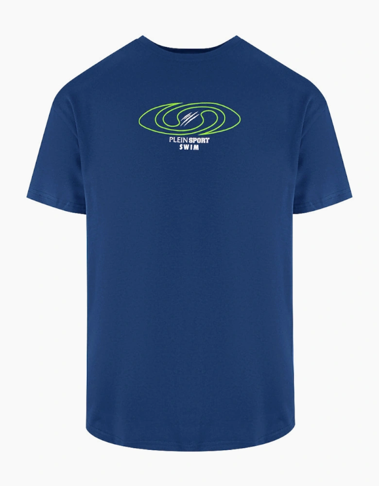 Plein Sport Spiral Logo Navy Blue T-Shirt
