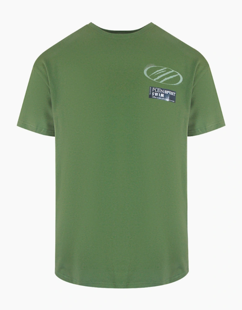 Plein Sport Tonal Logo Green T-Shirt