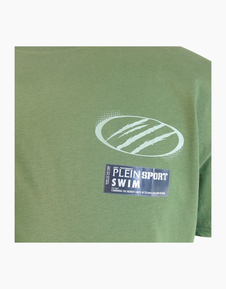 Plein Sport Tonal Logo Green T-Shirt