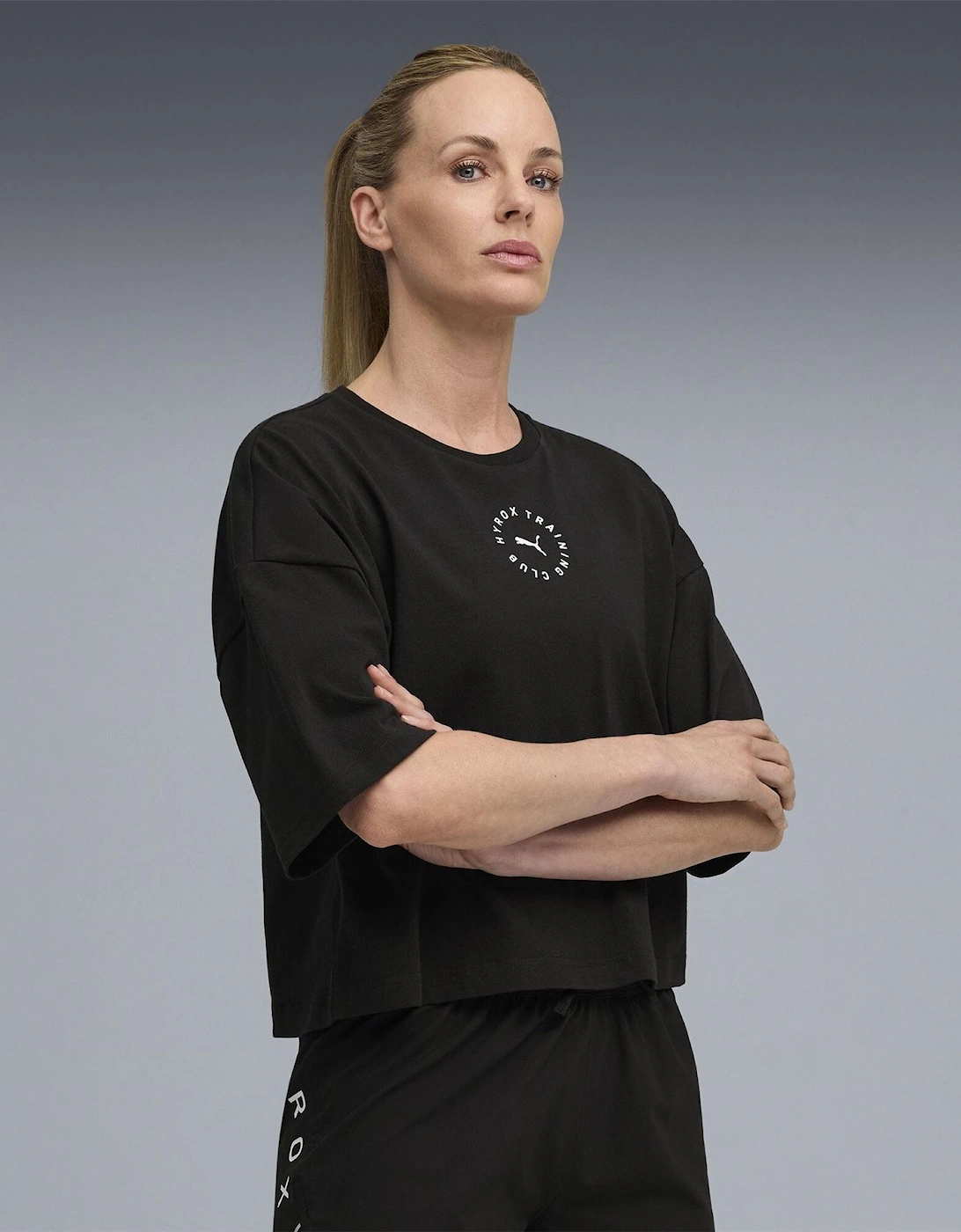 X Hyrox Cropped Lifestyle Baby Tee