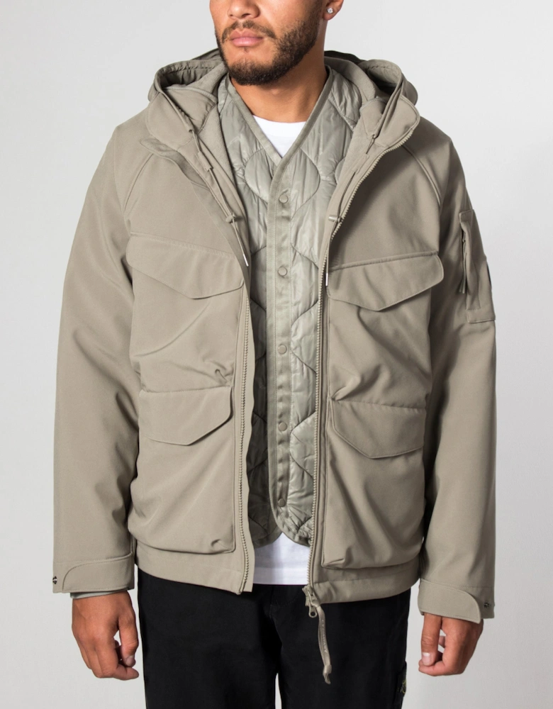 C.P. Shell-R Padded Hooded Lens Jacket
