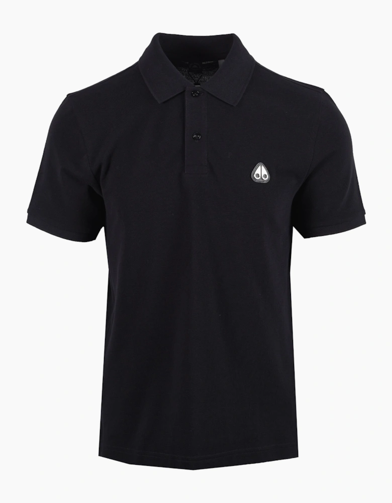 MOOSE KNUCKLES EVERETT POLO SHIRT BLACK