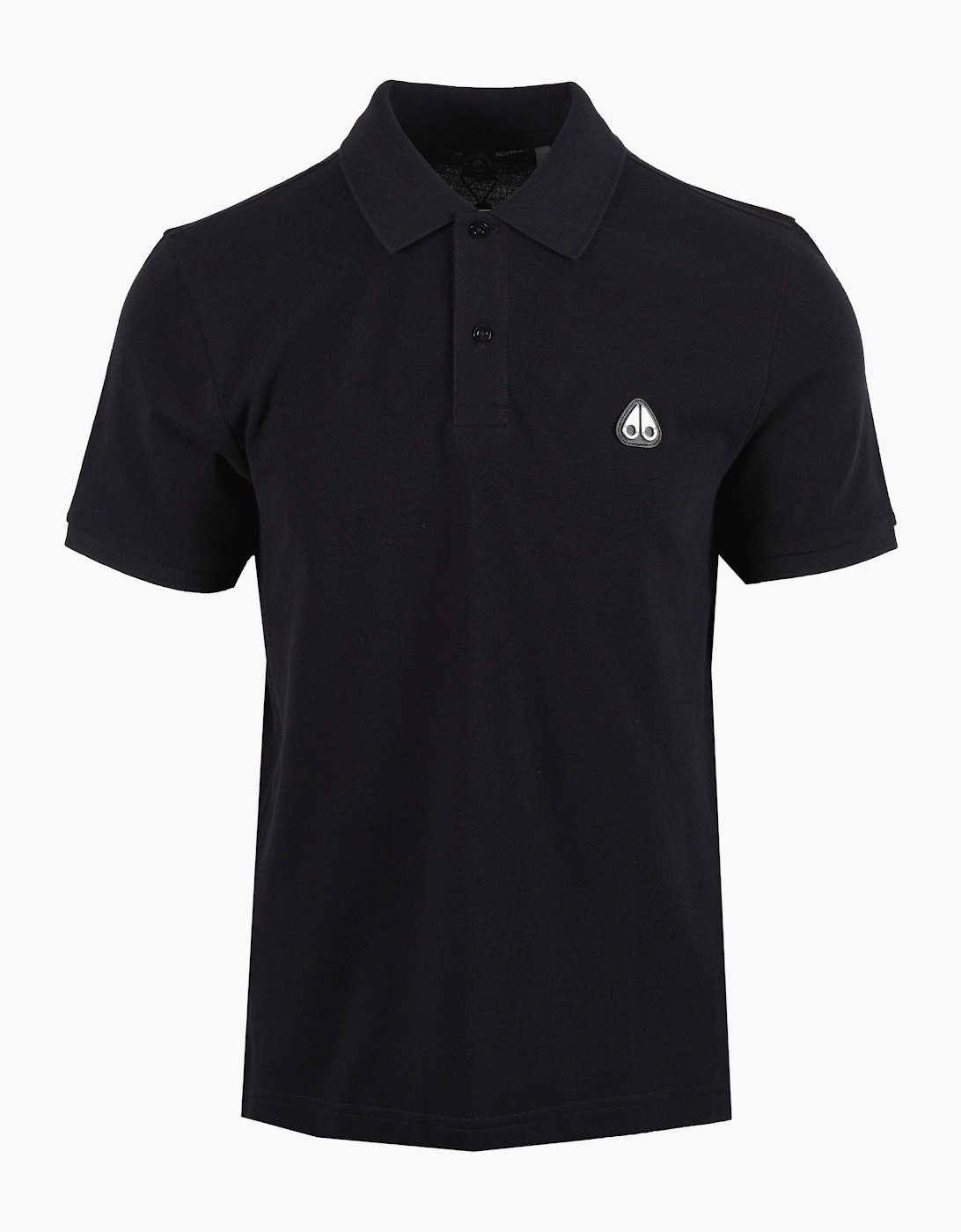 MOOSE KNUCKLES EVERETT POLO SHIRT BLACK