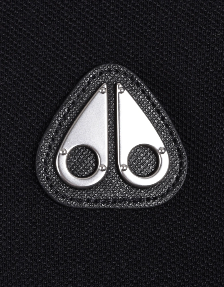 MOOSE KNUCKLES EVERETT POLO SHIRT BLACK